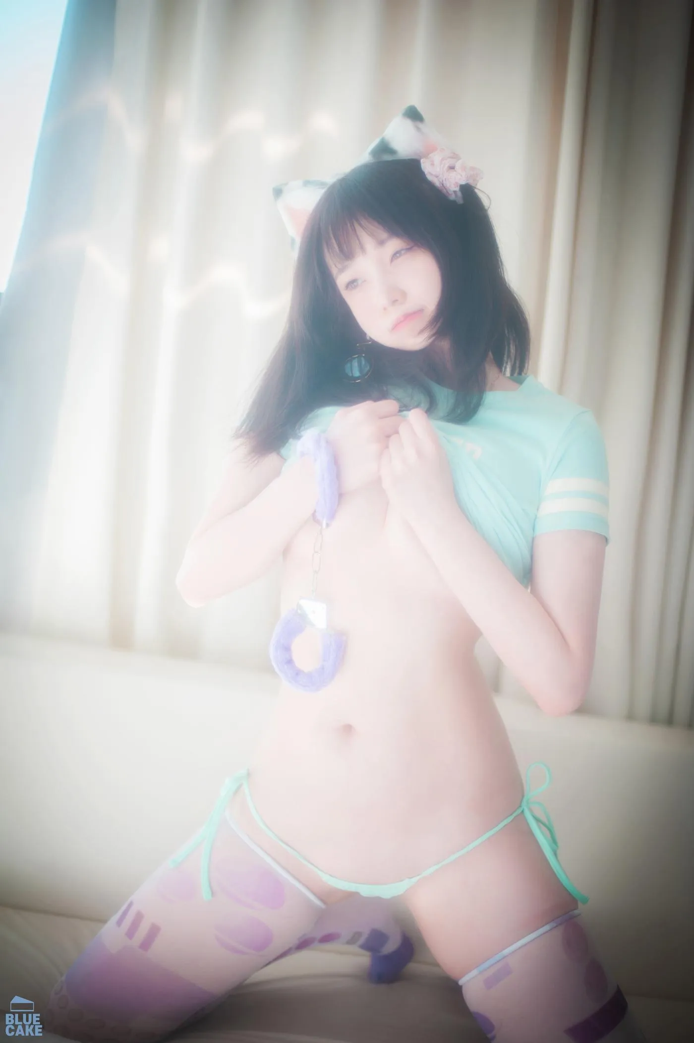 Bambi밤비 – NO.91 [BLUECAKE] Naughty Cats Pink  Mint RED [90P]插图